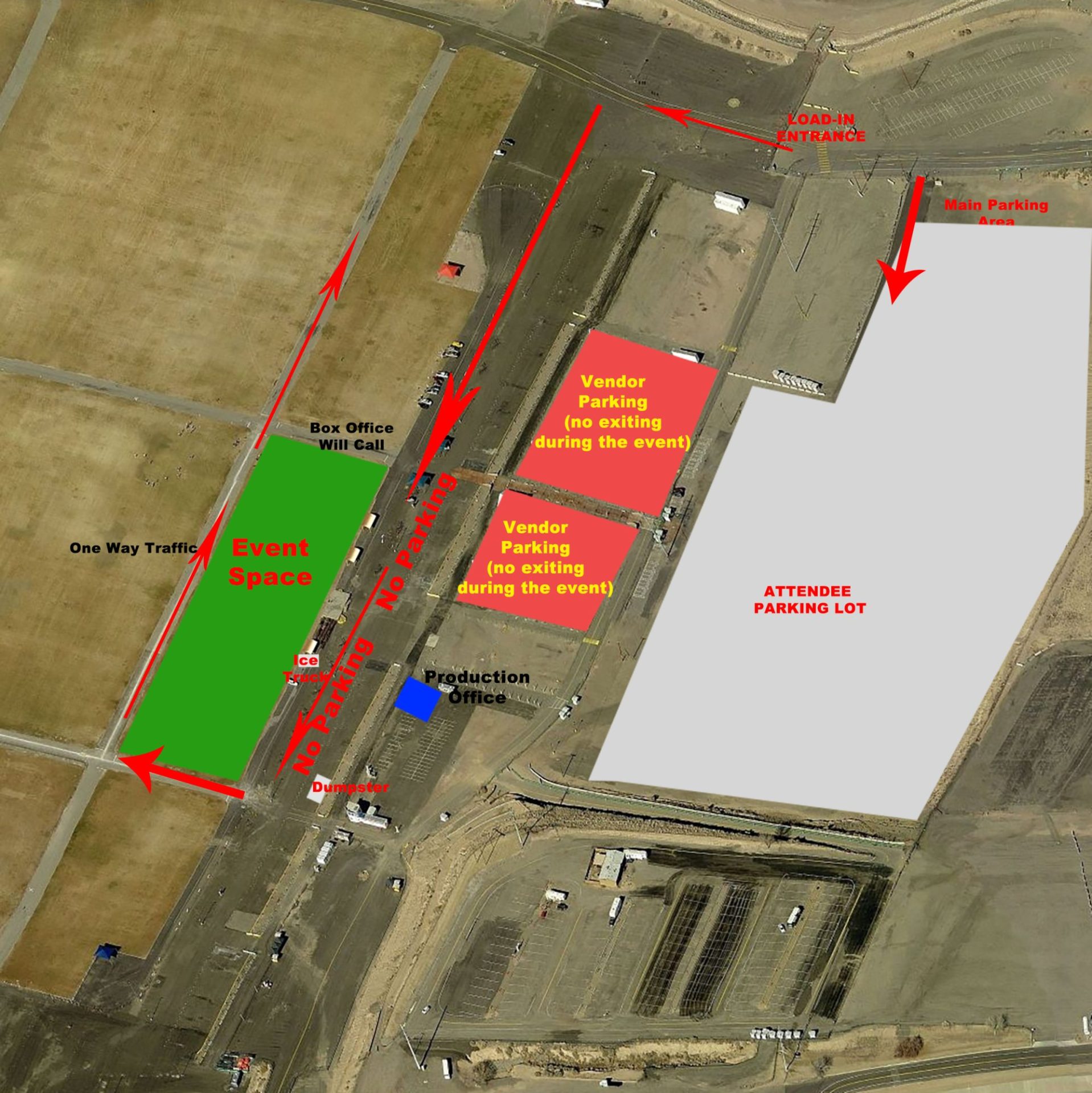 Balloon Fiesta Park D4 Parking Map2 New Mexico Wine